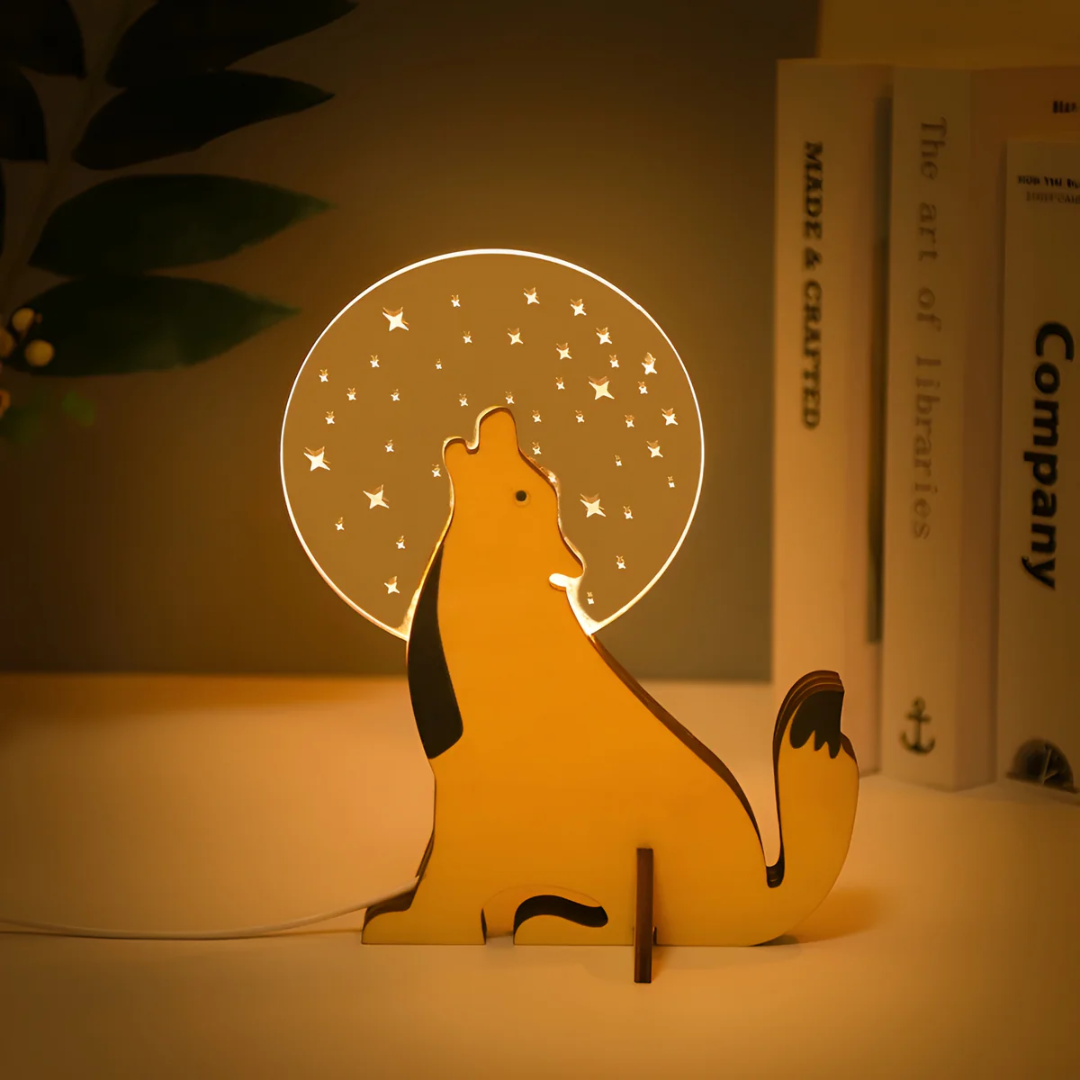 Telyx – Holz-LED-Tischlampe