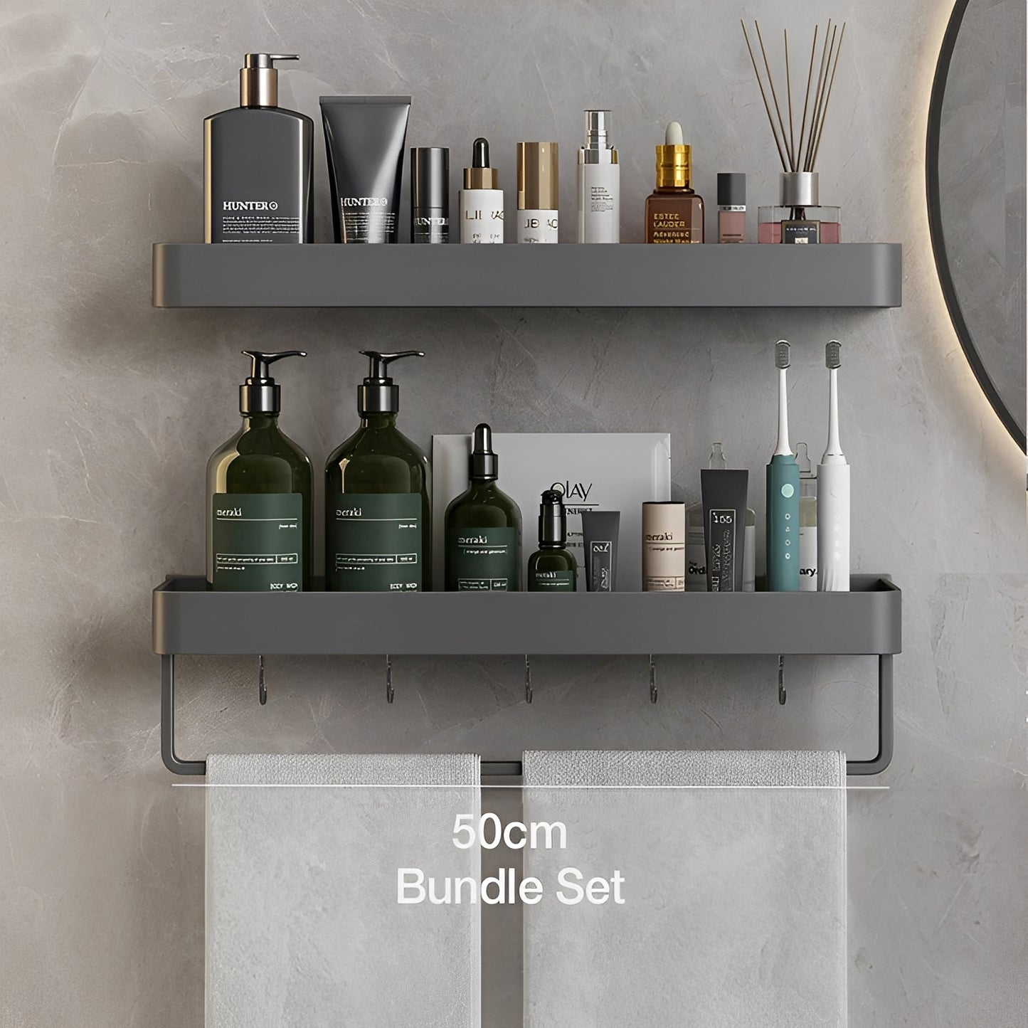 AeroShelf – Bohrfreies Badezimmer-Wandregal
