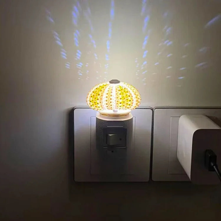 Nerida – Handgefertigte Seeigel-Qualle Nachtlampe