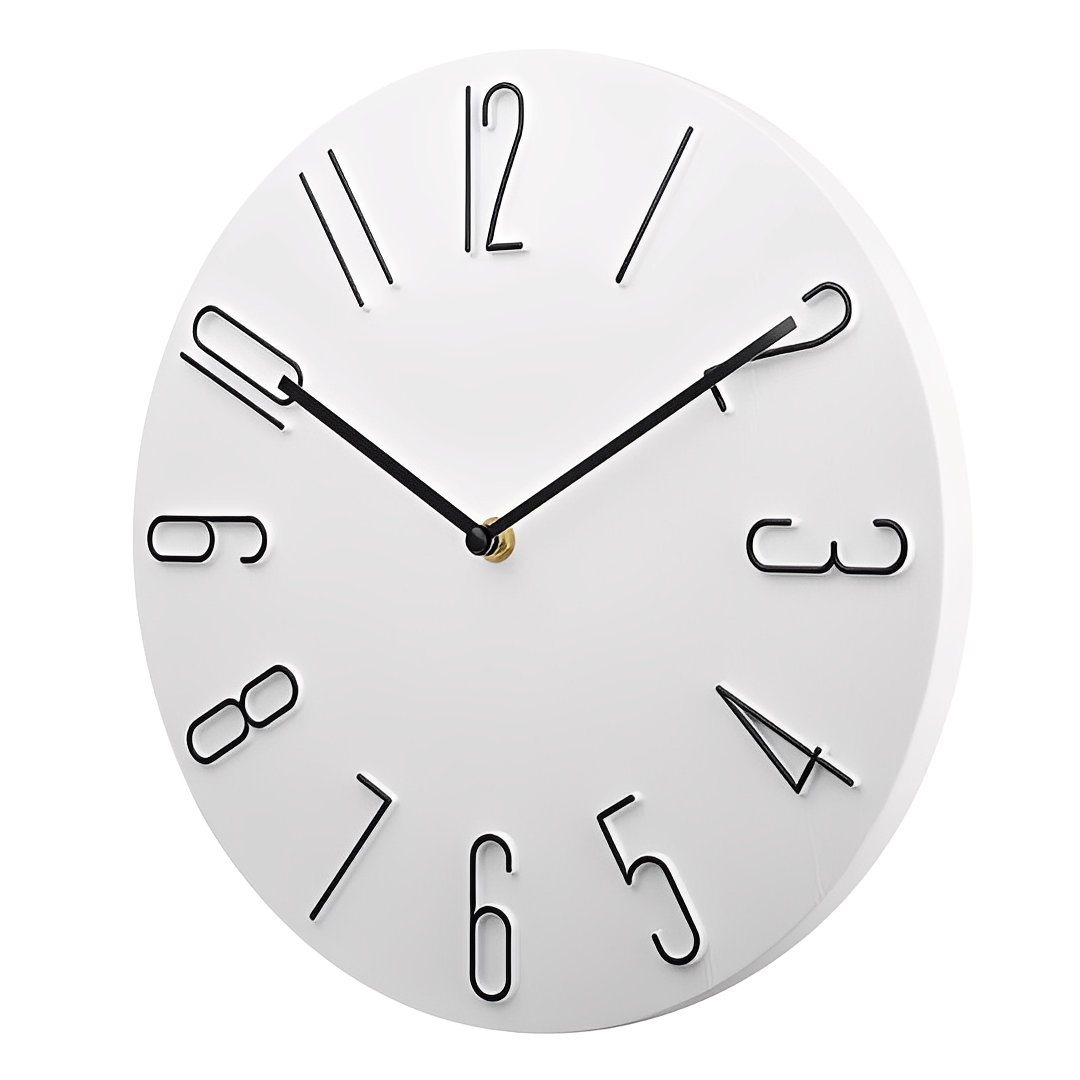 Norda – Moderne leise Quarzwanduhr