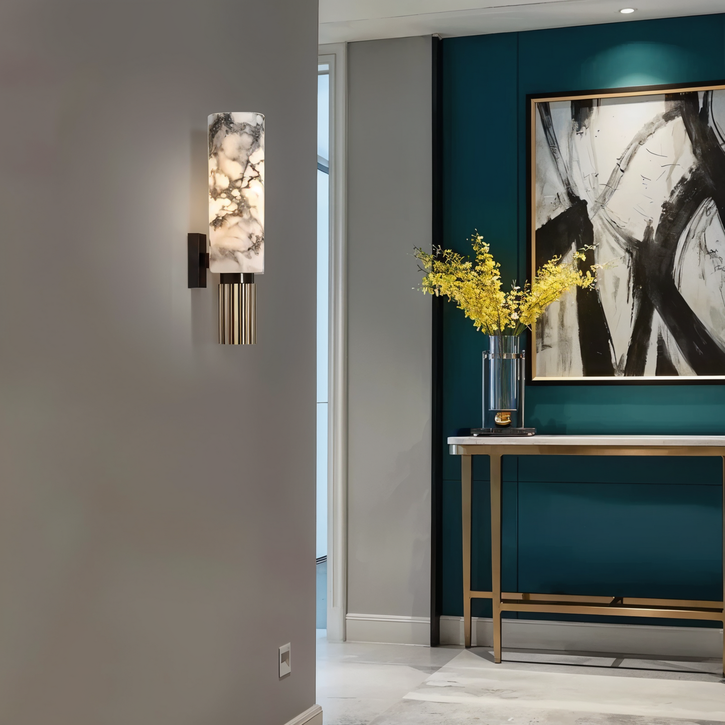 Dawnie – Elegante Marmor-Wandleuchte