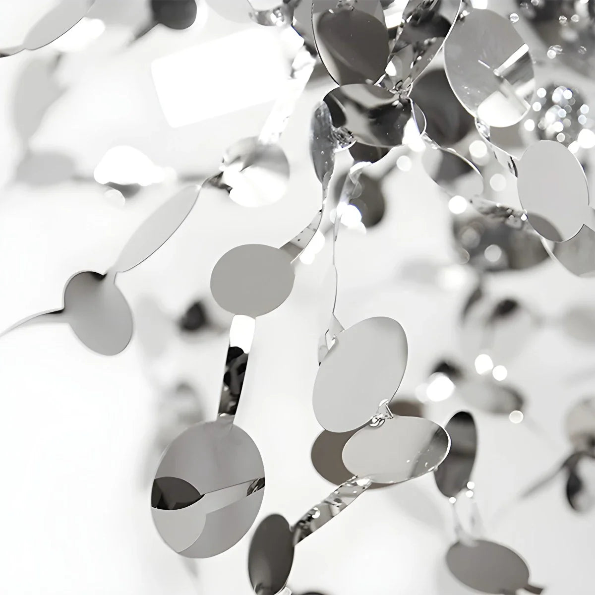 Ayato – Blatt Design Edelstahl-Hängeleuchte
