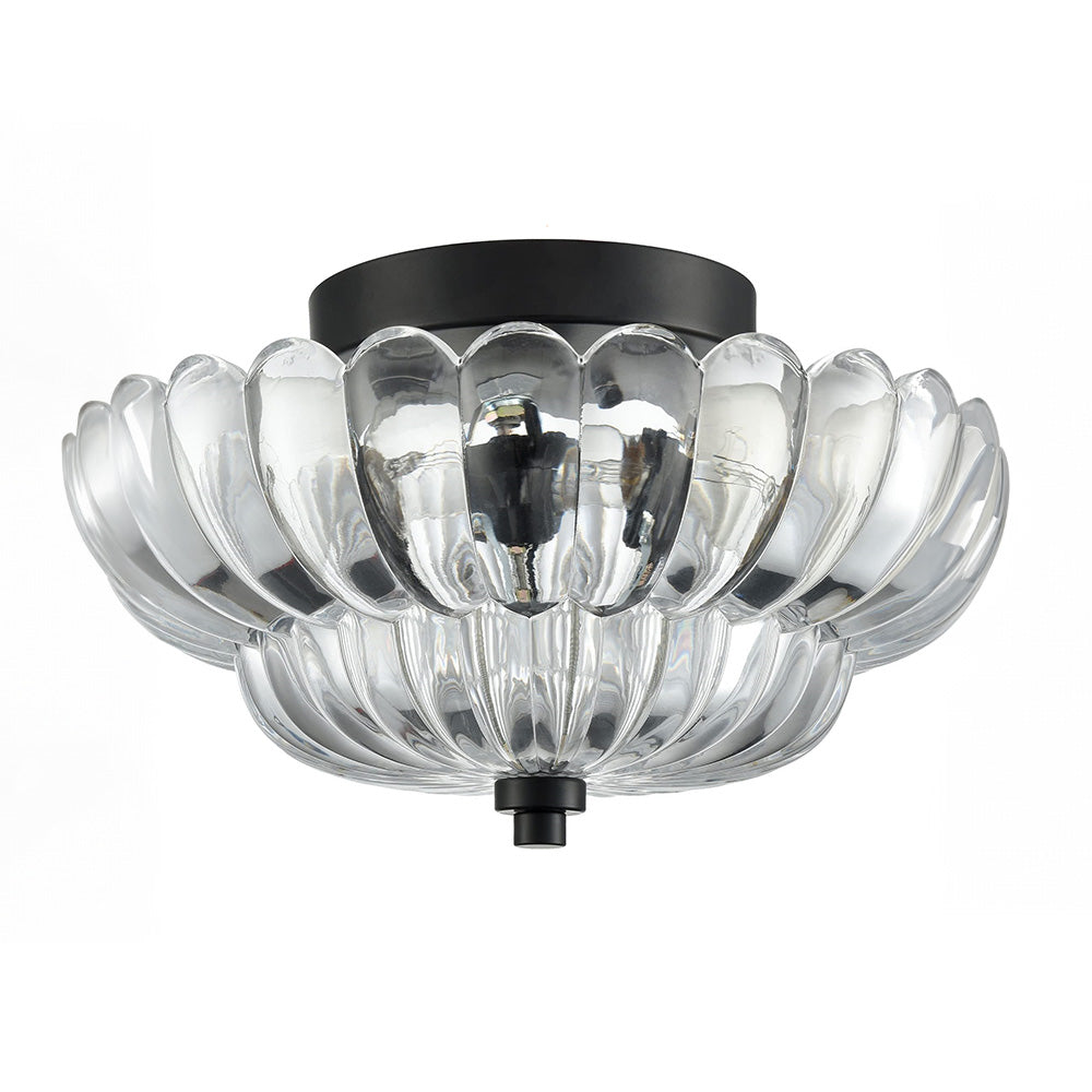 Remi – Vintage Bernstein Glas Deckenleuchte