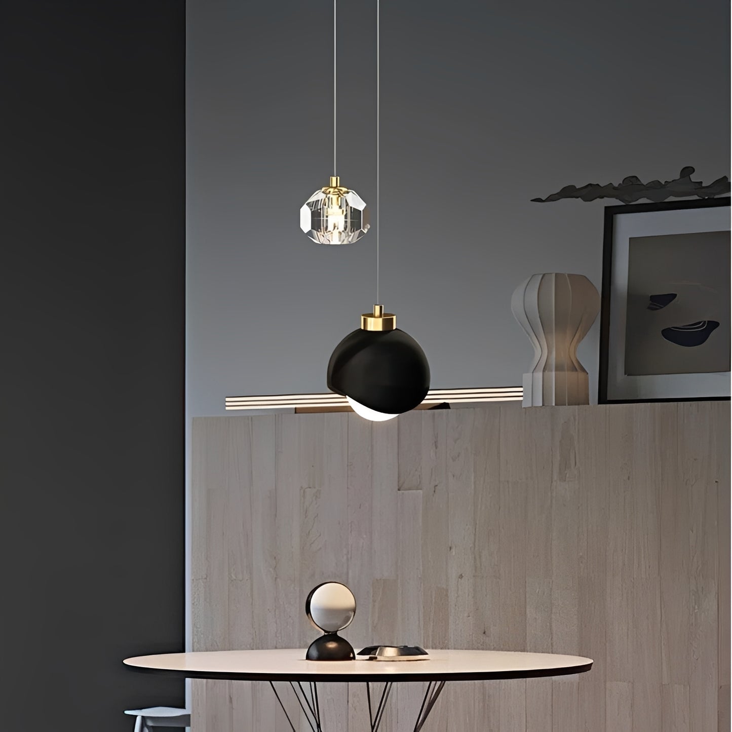 Laylah – Moderne Kristall-Pendelleuchte