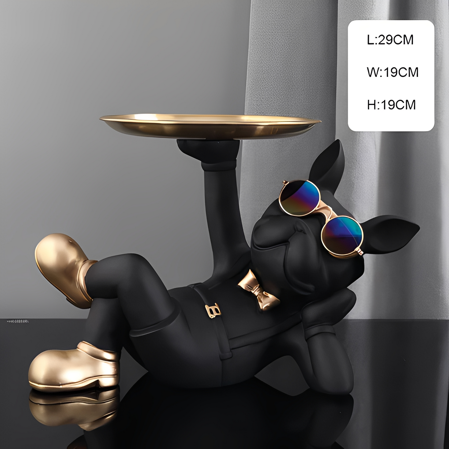 Hugo – Luxus Hundefigur als Schlüsselablage