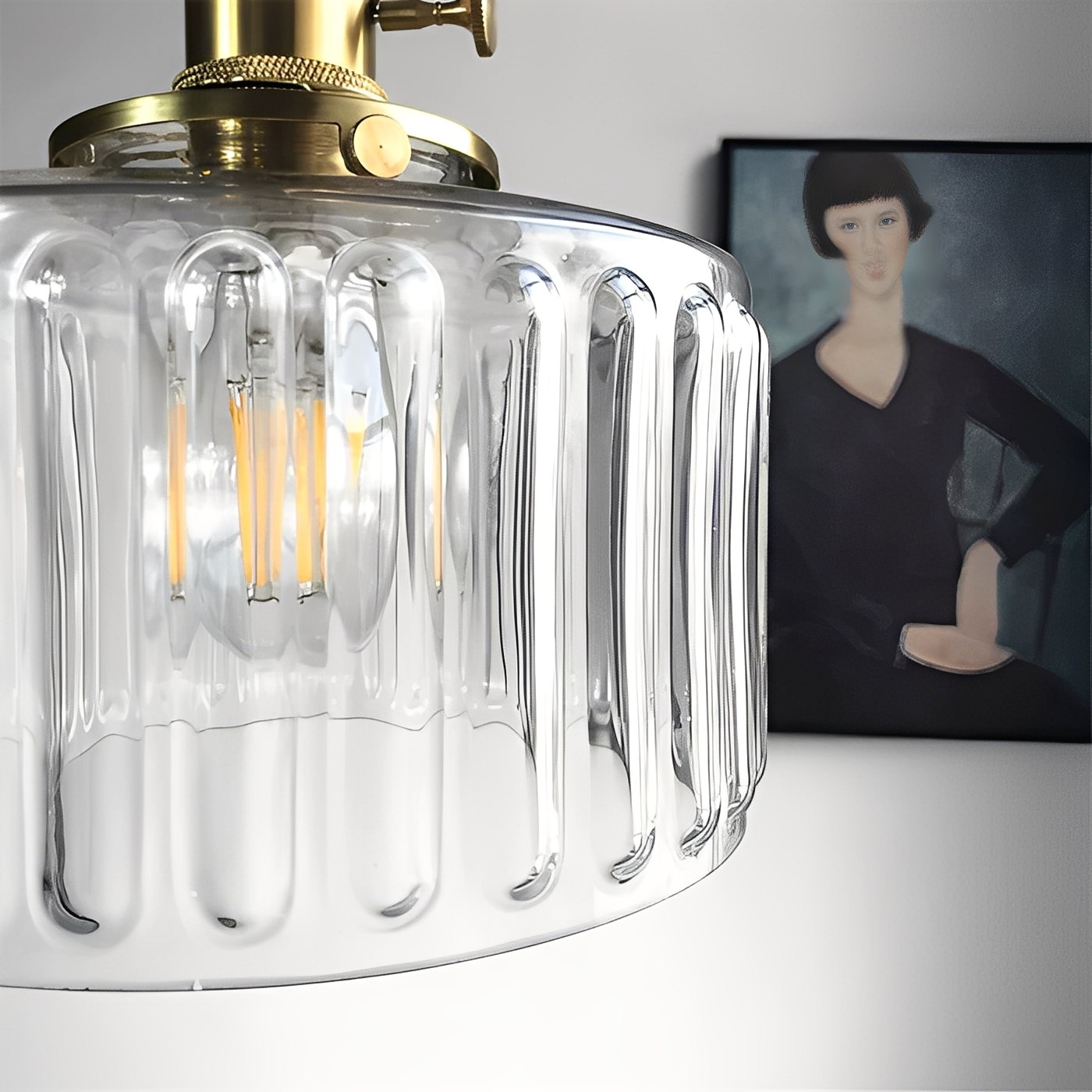 Danny – Nordische Retro Glas Pendelleuchte