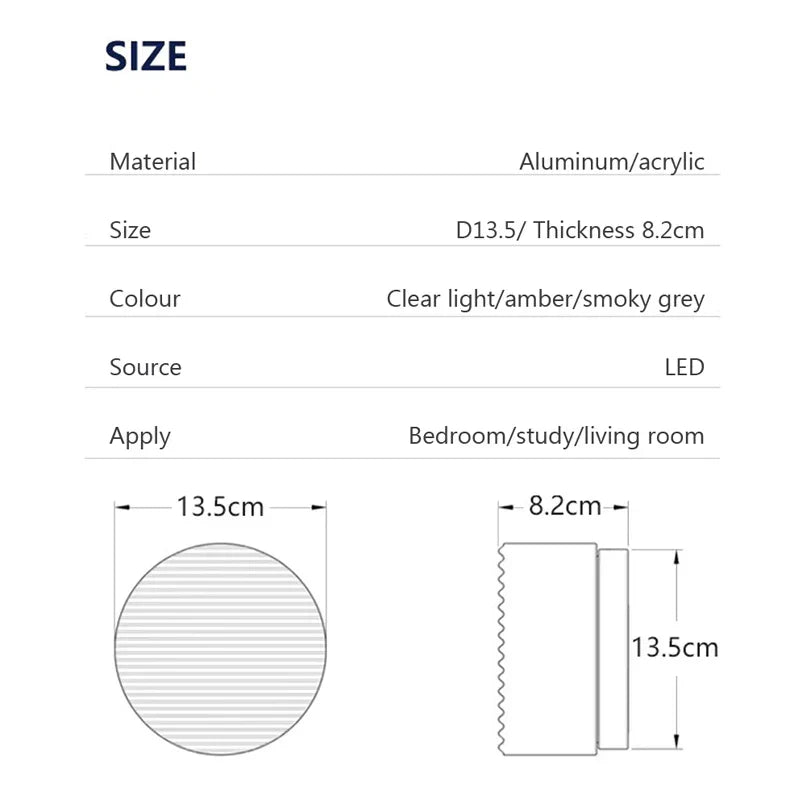 Minimalistische Wandleuchte im Gelee-Design