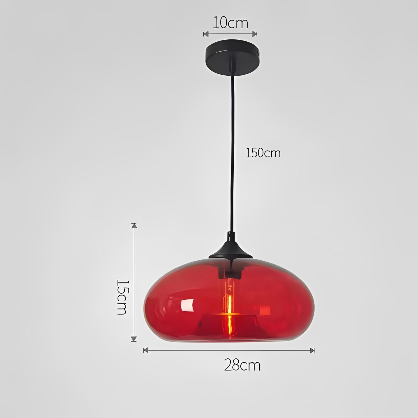Greta – Vintage-Inspirierte Glas Pendelleuchte