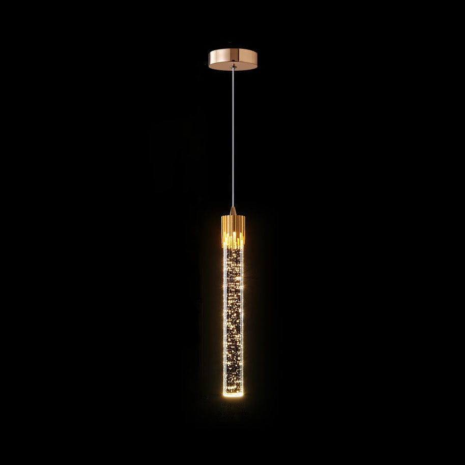 Yukari – Kristall LED-Balkenpendelleuchte