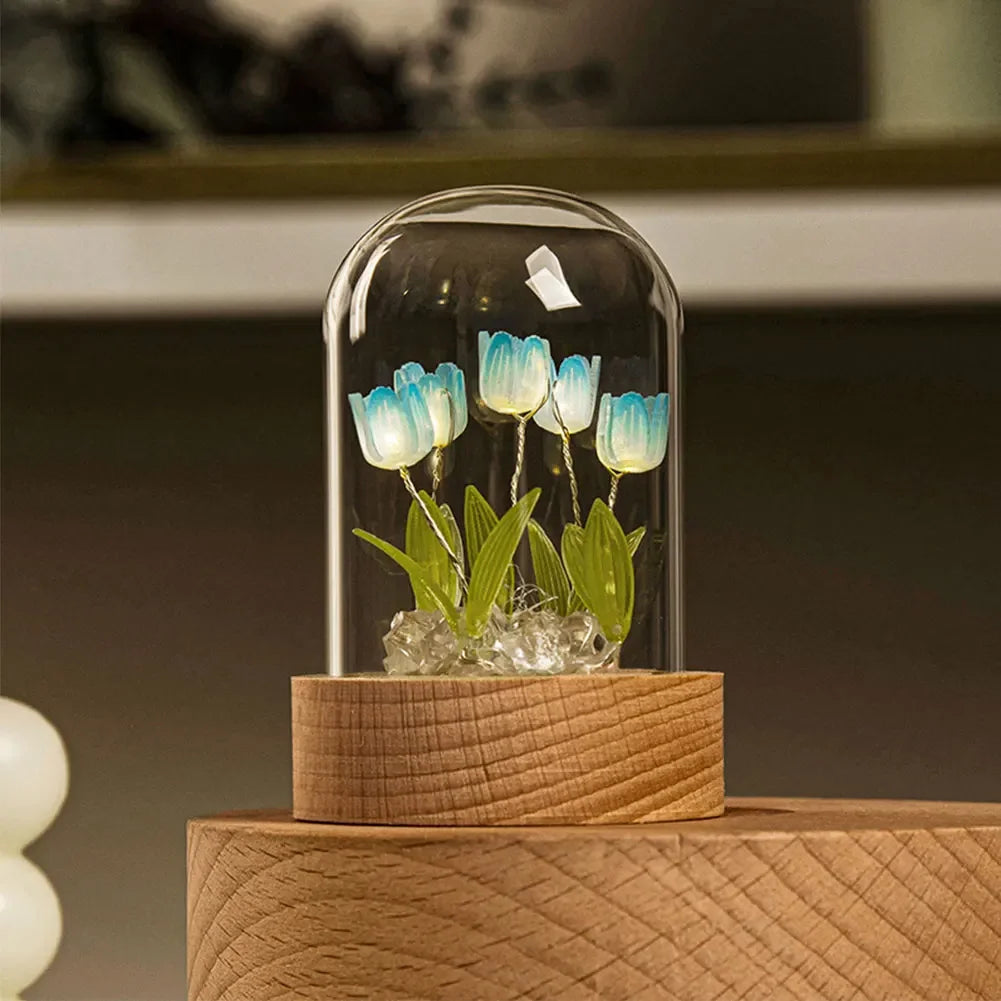 Amira – Handgefertigte Tulpen Nachtlampe