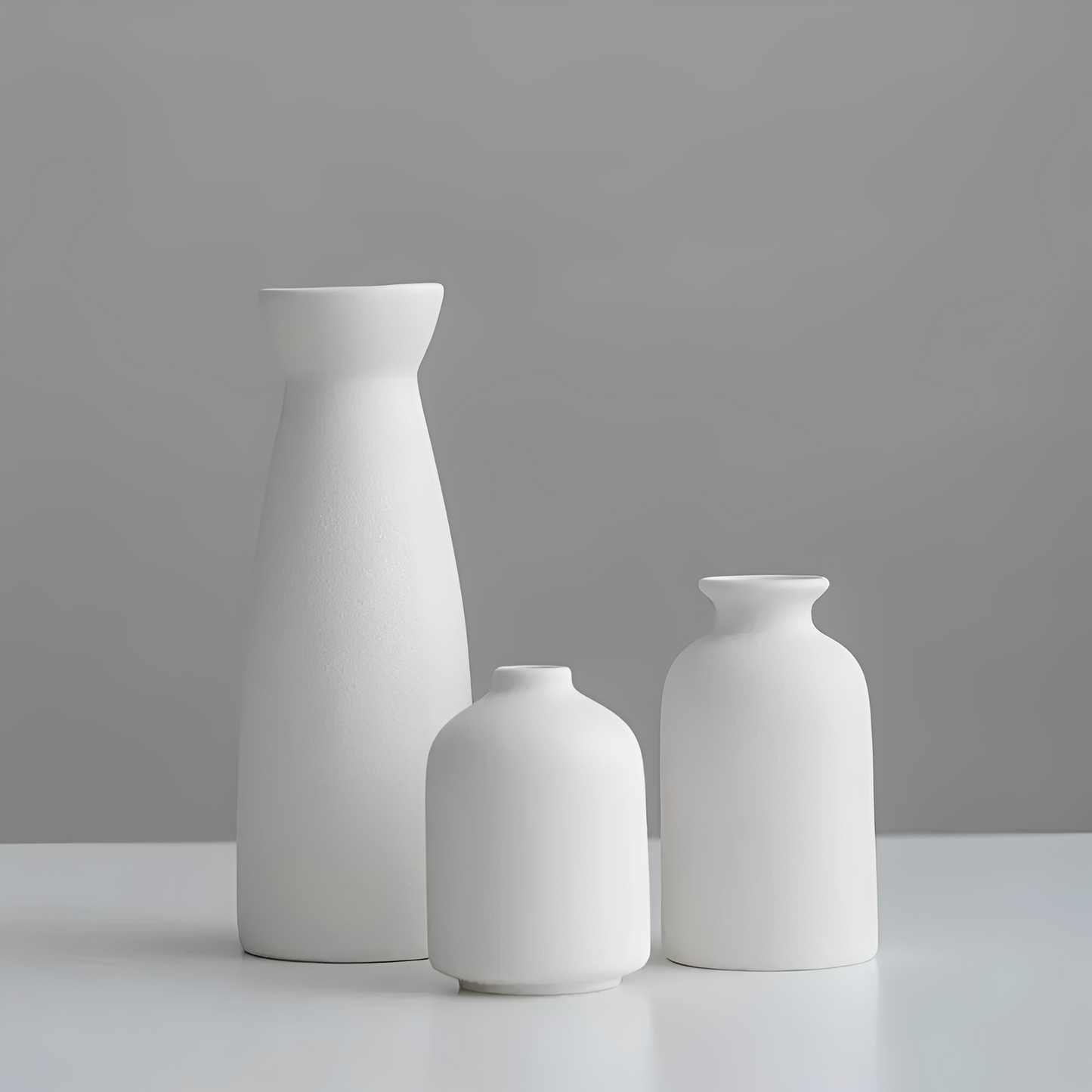 Vela – Schlichtes Porzellanvasen-Set