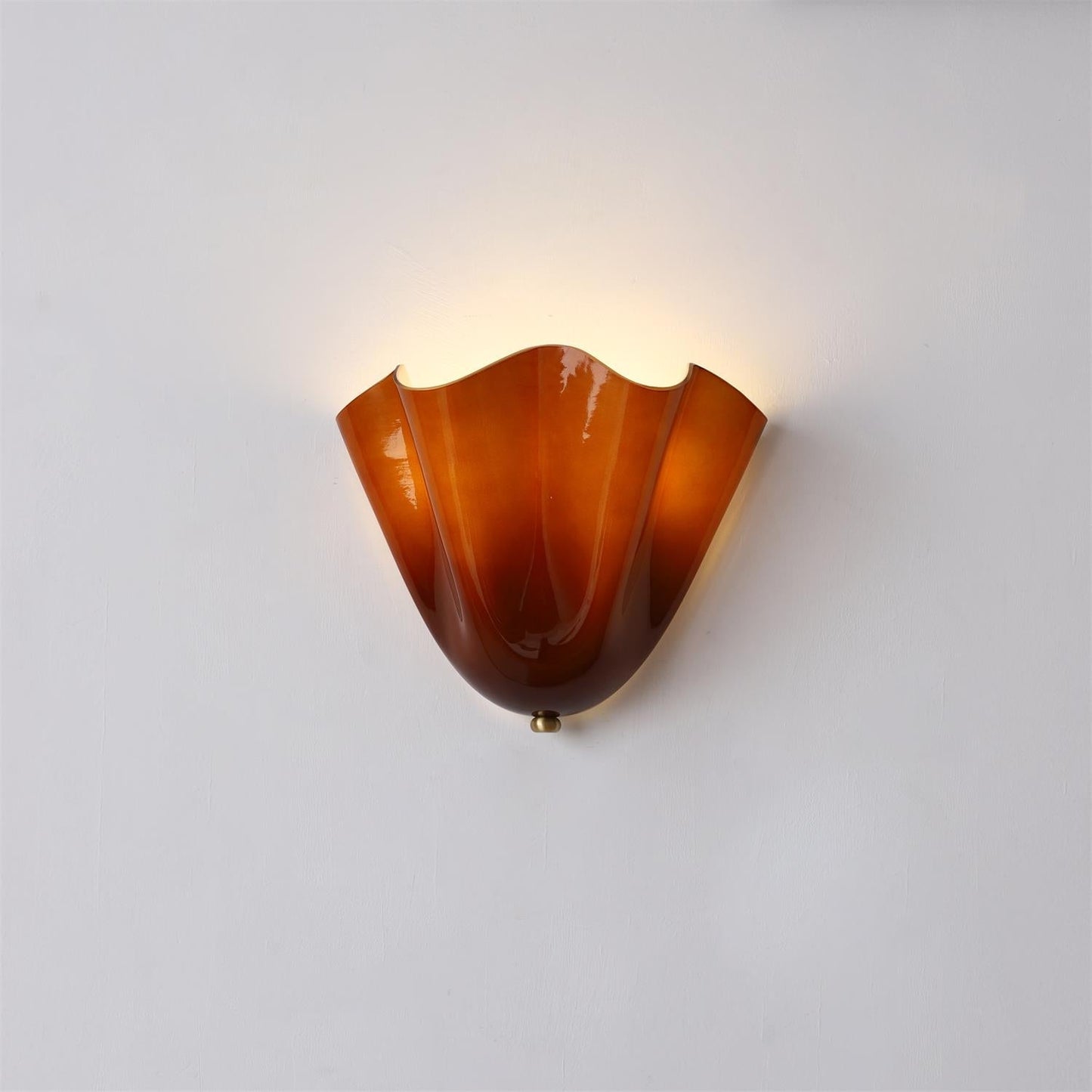 Benjie – Retro Petal Glas-Wandlampe