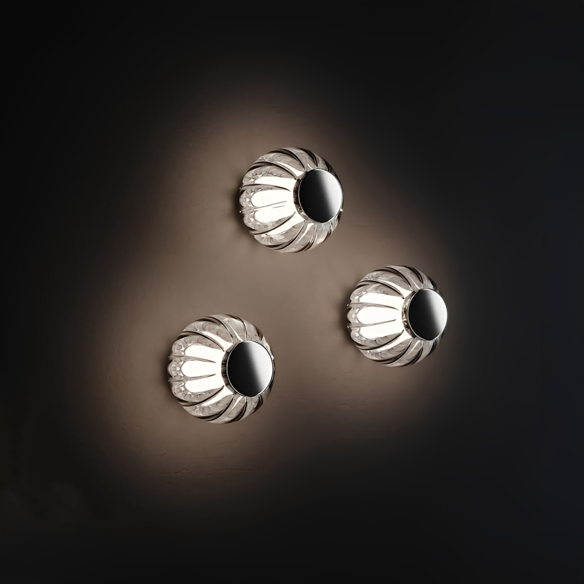 Perla – Glas-Wandlampe mit Perlen-Design