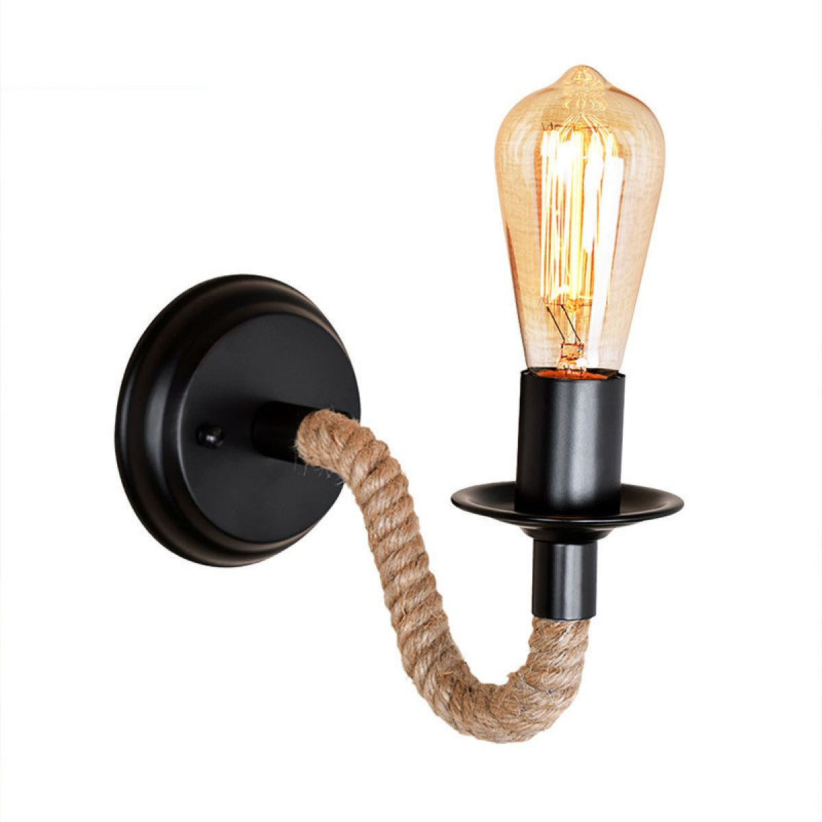 Riven – Retro Wandlampe aus Schmiedeeisen