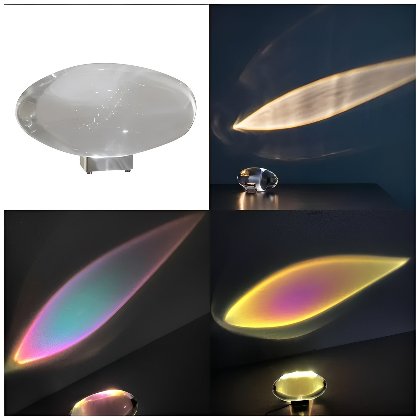 Aureon – Kristall-Projektions-Tischlampe