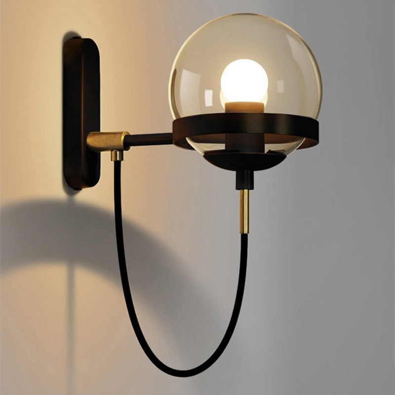 Oskar – Retro Glas Wandlampe