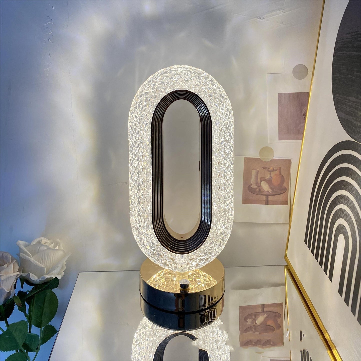 Evelyn – Elegante Kristall LED-Tischlampe