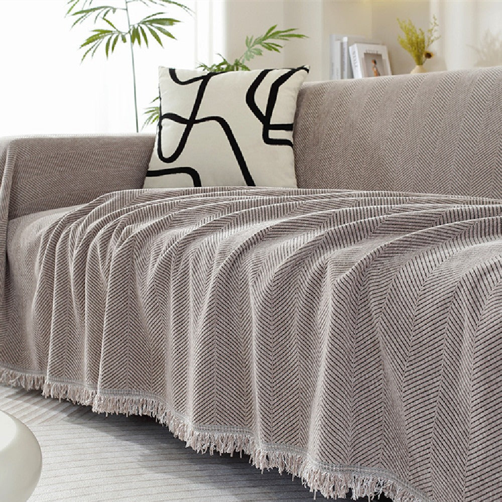 Nayla – Chenille Sofaüberwurf