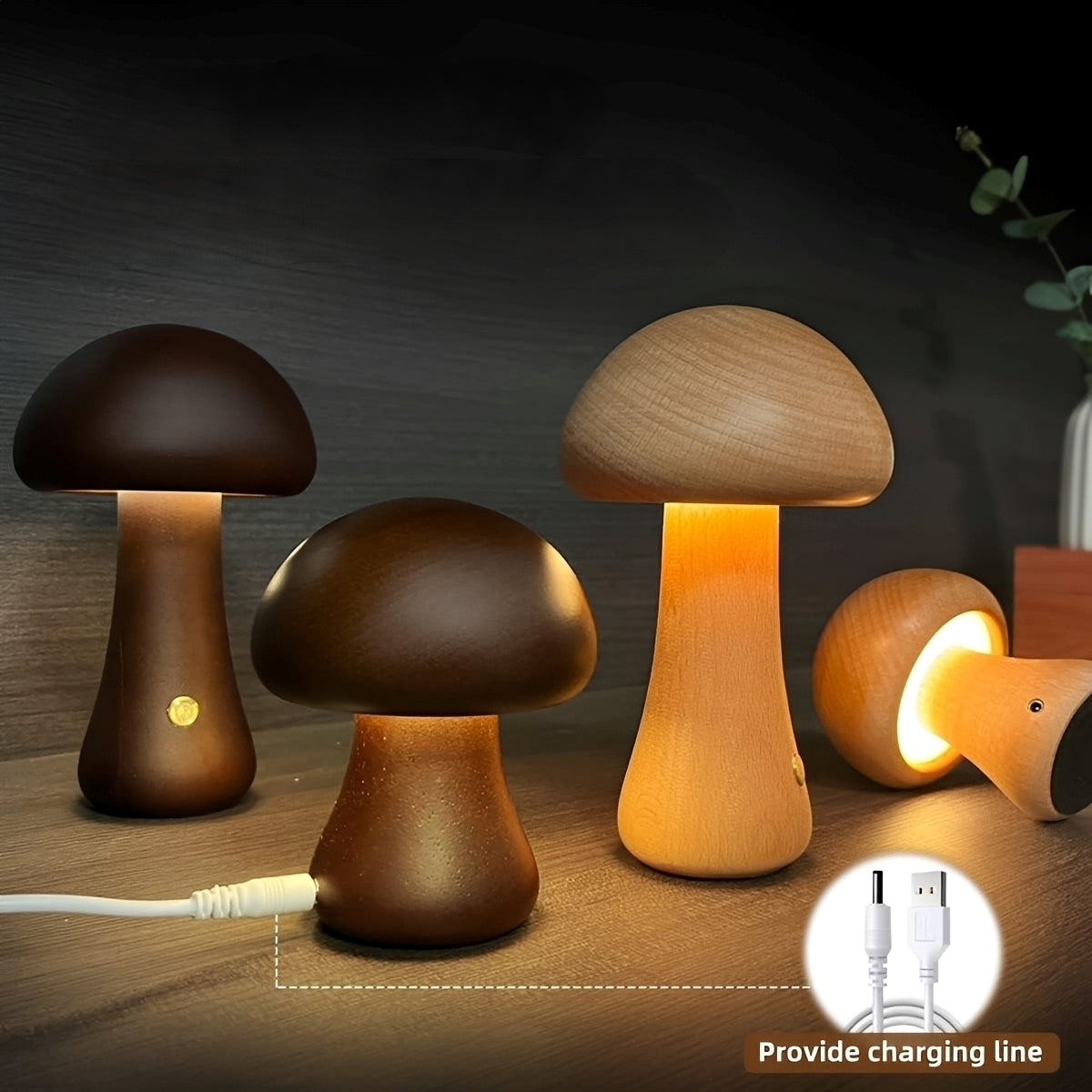 Finn – Modernes Nachtlicht im Pilzdesign