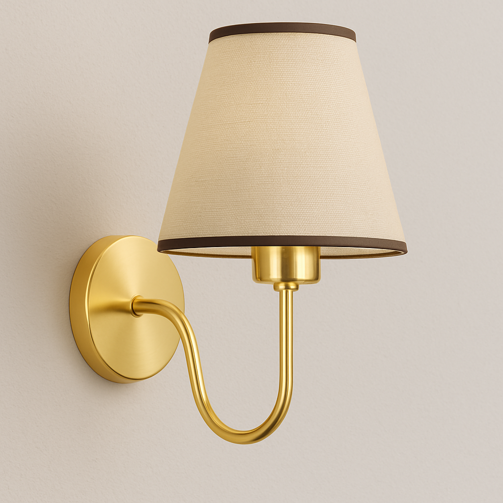 Erik – Moderne Stoff-Wandlampe