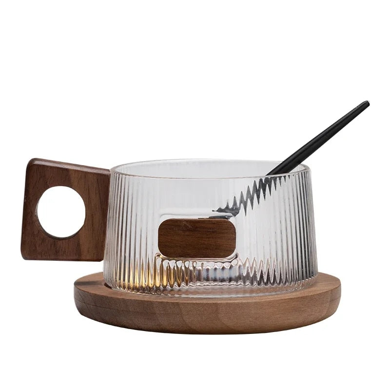 Wilross – Kaffeetassen-Set aus Walnuss-Holz