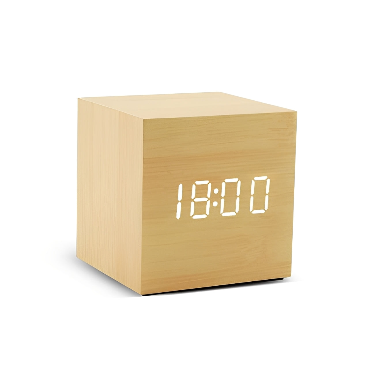 Verno – Minimalistische Digitale Projektionsuhr aus Holz