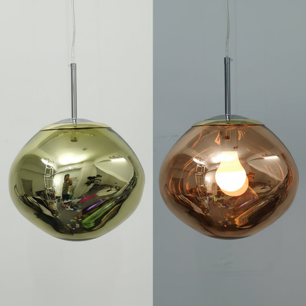 MoltenLight – Glas-Hängelampe mit fließendem Magma-Design