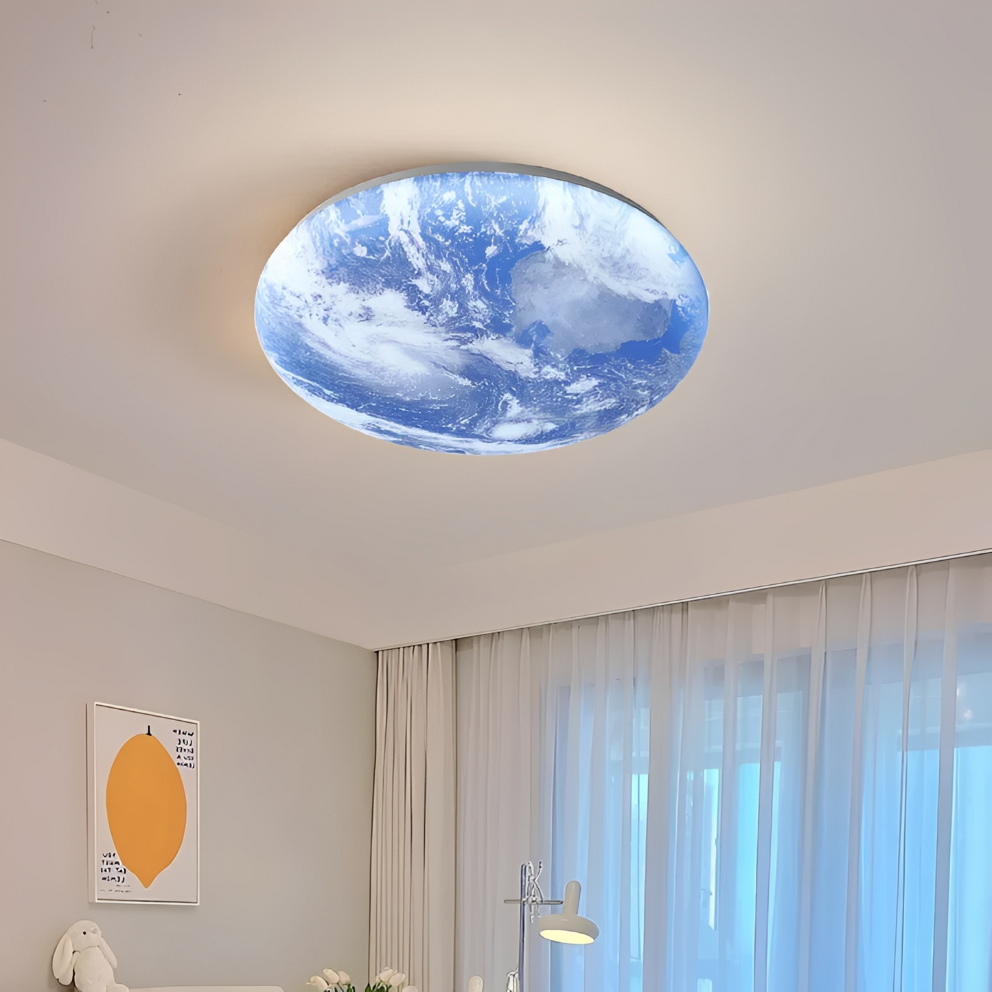 Kris – Moderne Mond-Runde LED-Deckenleuchte