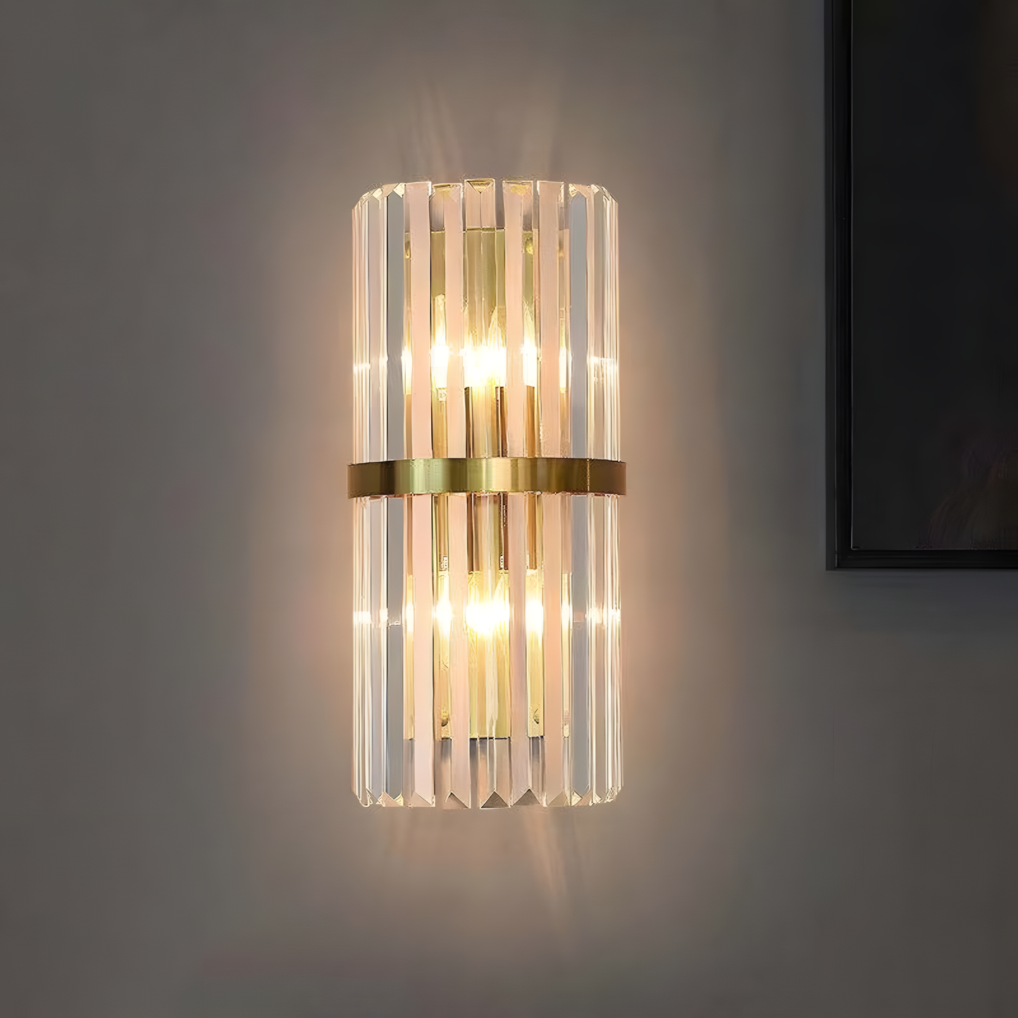 Rafael – Zeitgenössische Edelstahl-Wandlampe