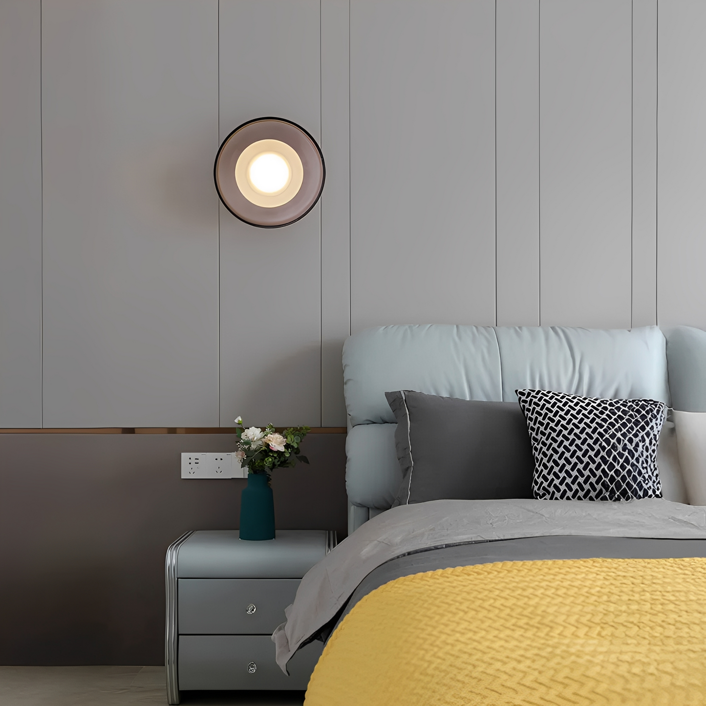 Shane – Nordic Minimalistische Glas LED Wandleuchte