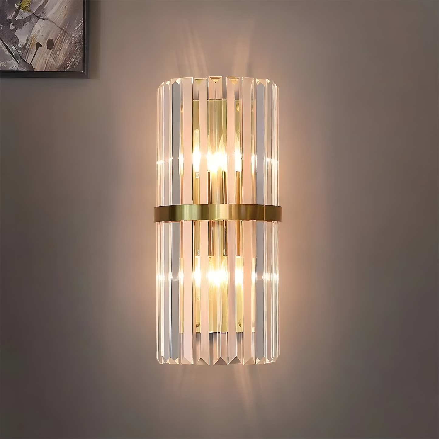 Rafael – Zeitgenössische Edelstahl-Wandlampe