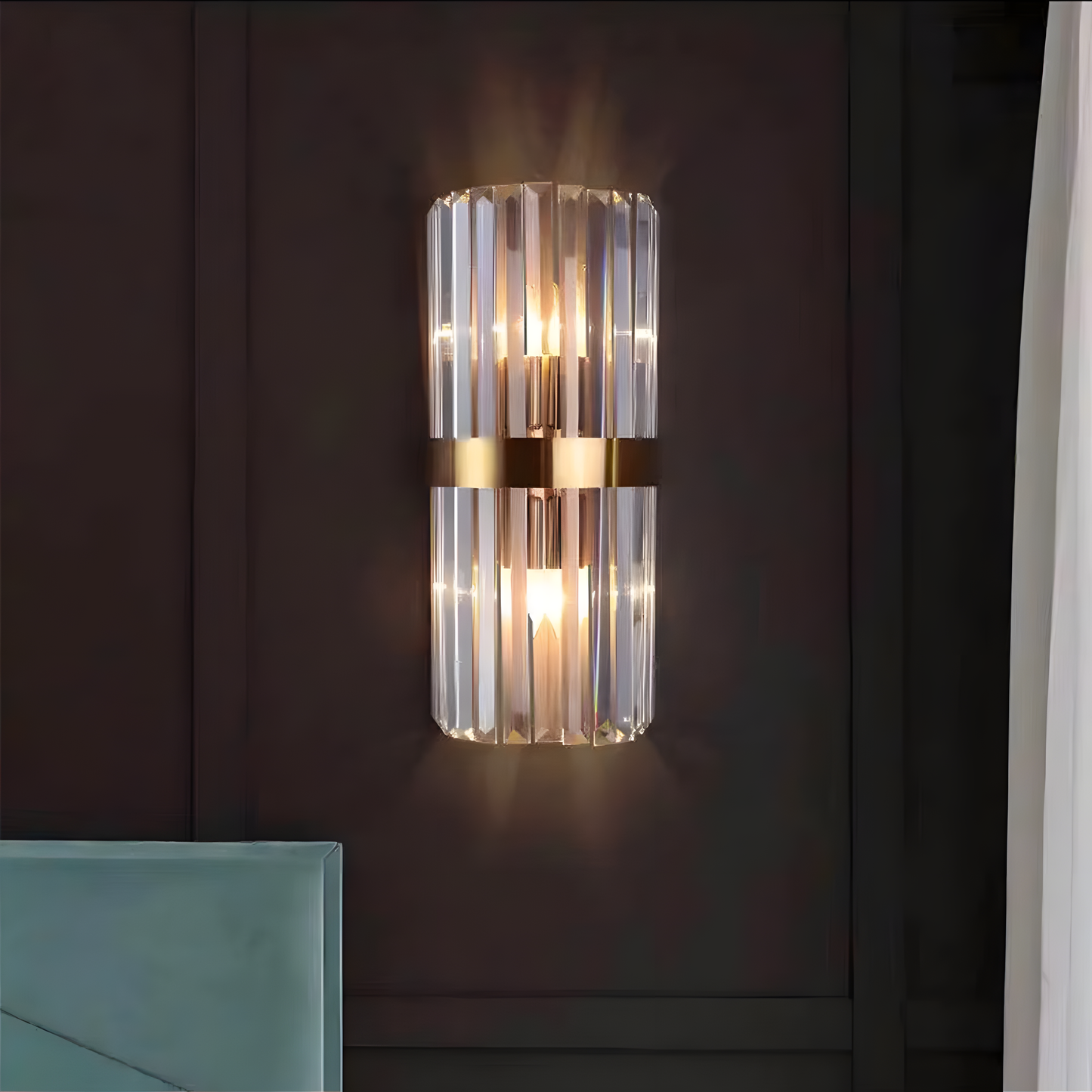 Rafael – Zeitgenössische Edelstahl-Wandlampe