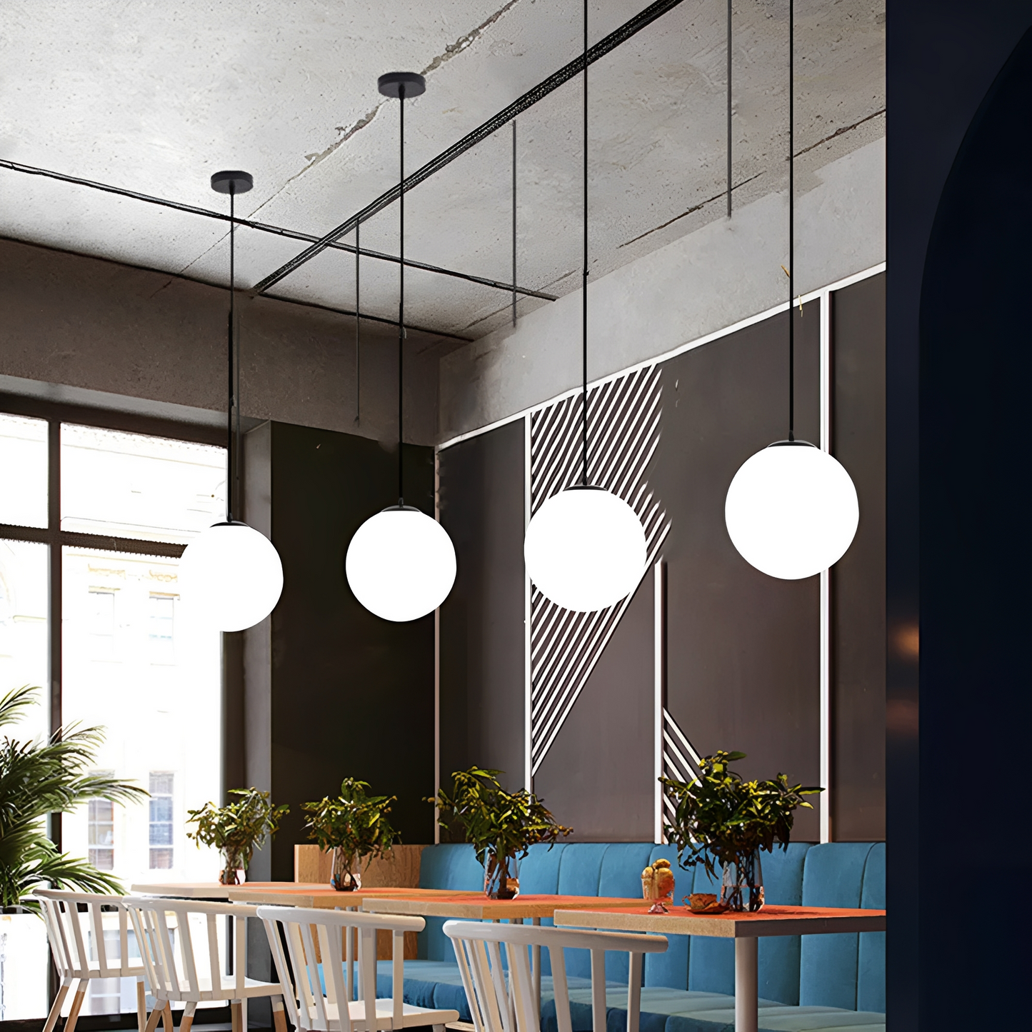 Delio – Schlichte Glas-Pendelleuchte