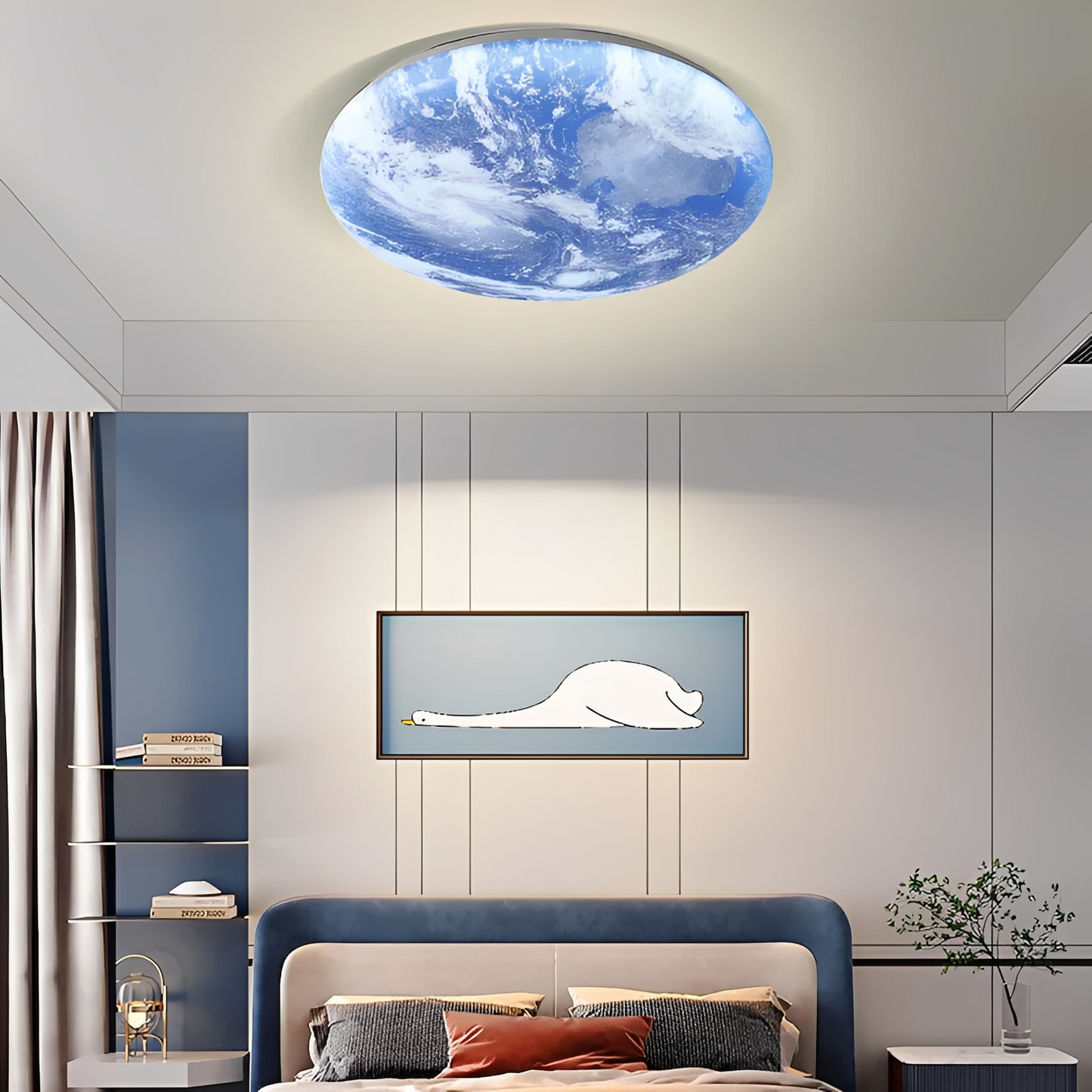 Kris – Moderne Mond-Runde LED-Deckenleuchte