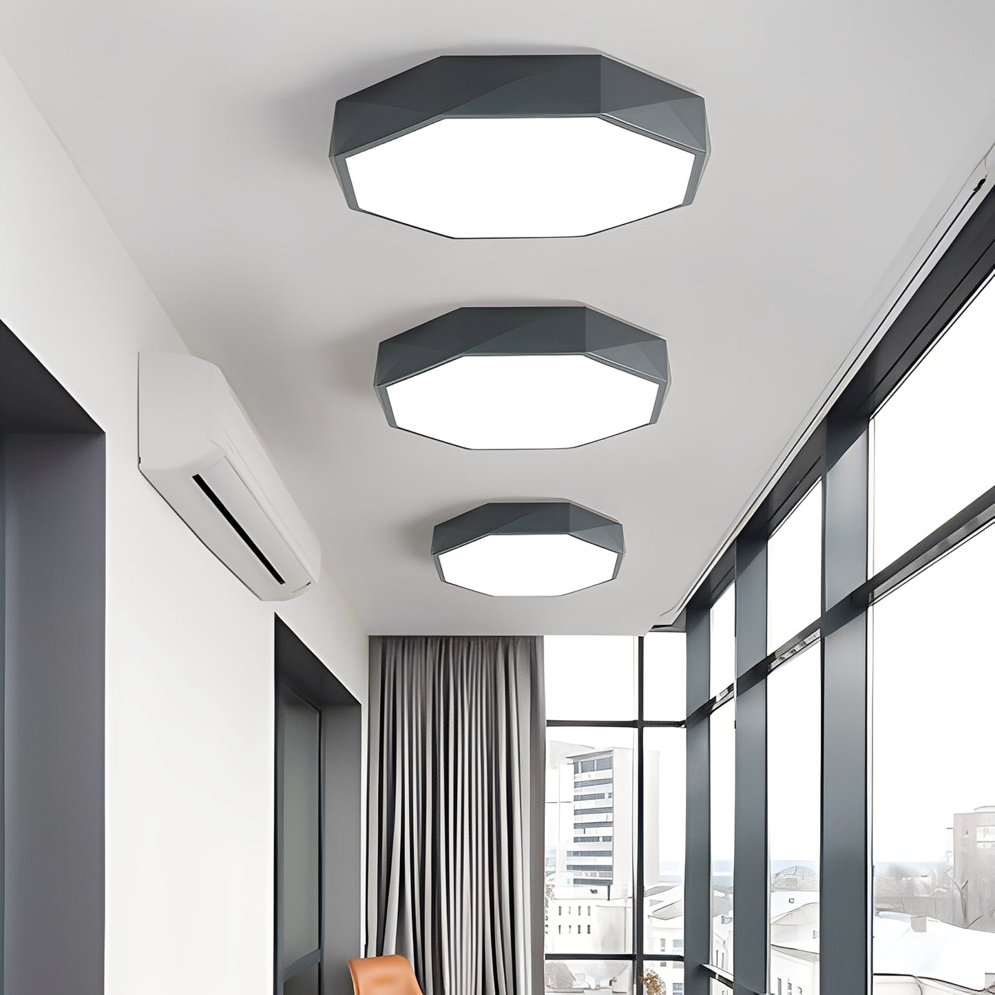 Marcial – Macaron LED Deckenlampe im Muschel-Polygon-Design