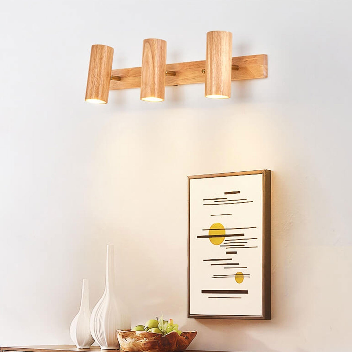 Nolan – Moderne Holz-Wandleuchte
