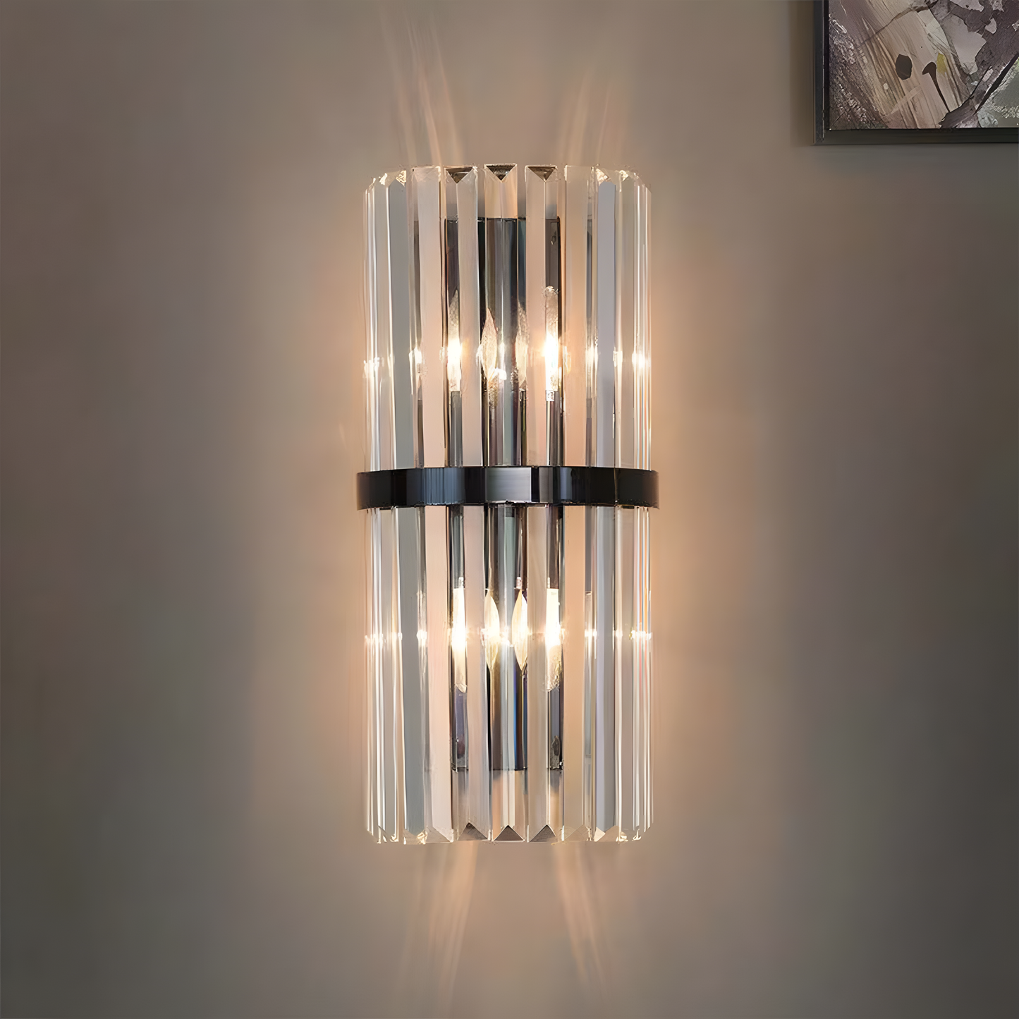 Rafael – Zeitgenössische Edelstahl-Wandlampe