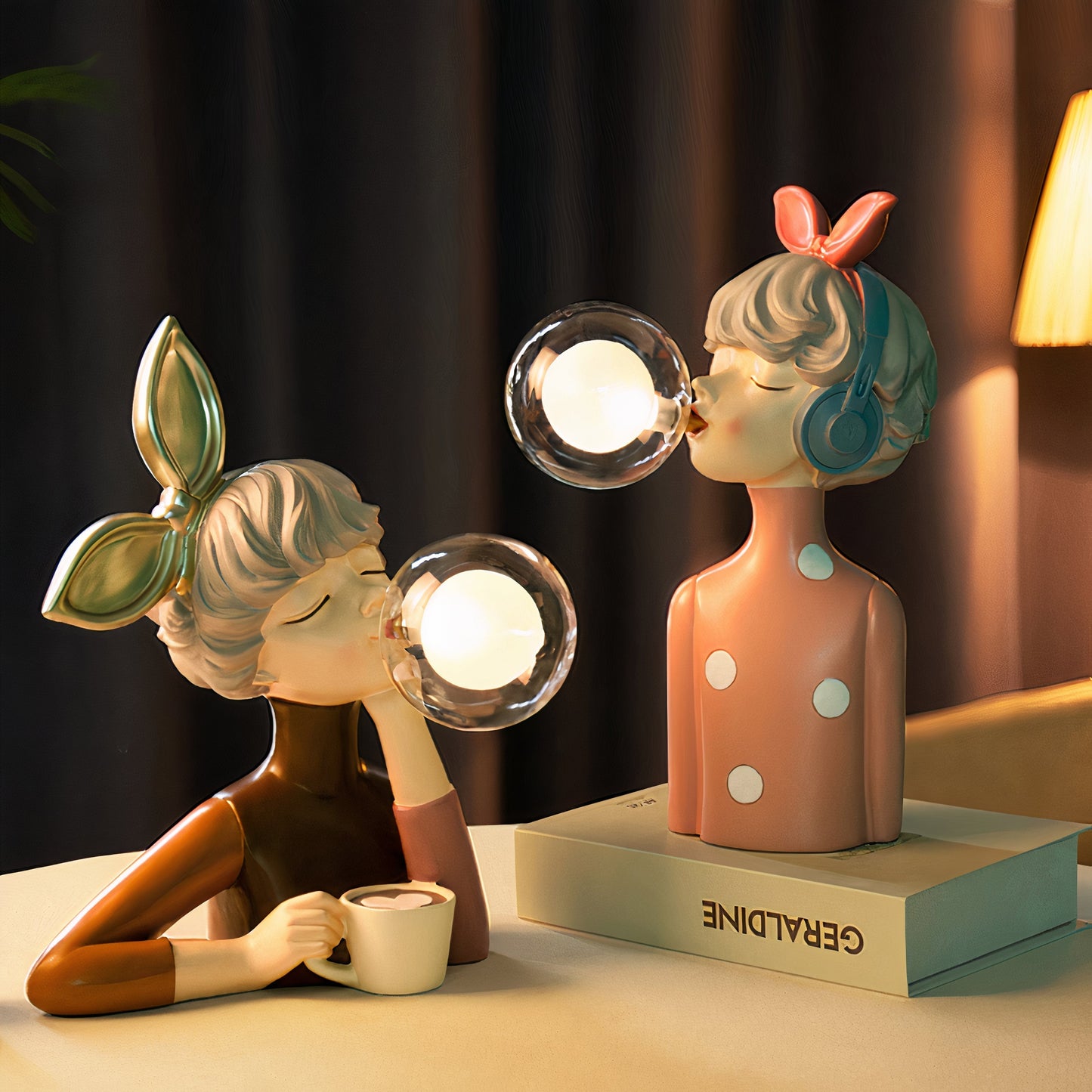 Mavie – Nordische Bubble Girl Tischlampe