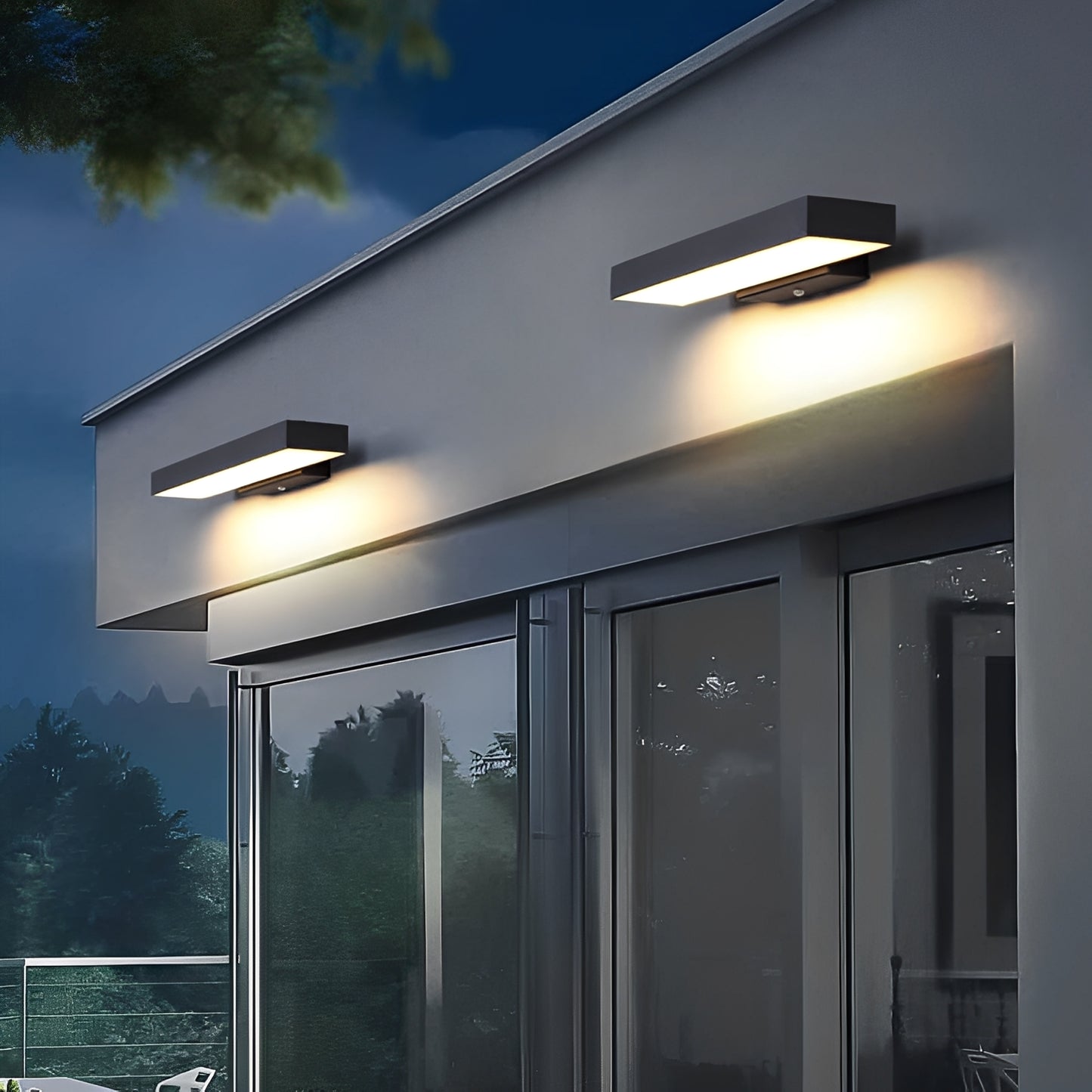 Leona – Moderne Edelstahl Außenleuchte mit Sensor