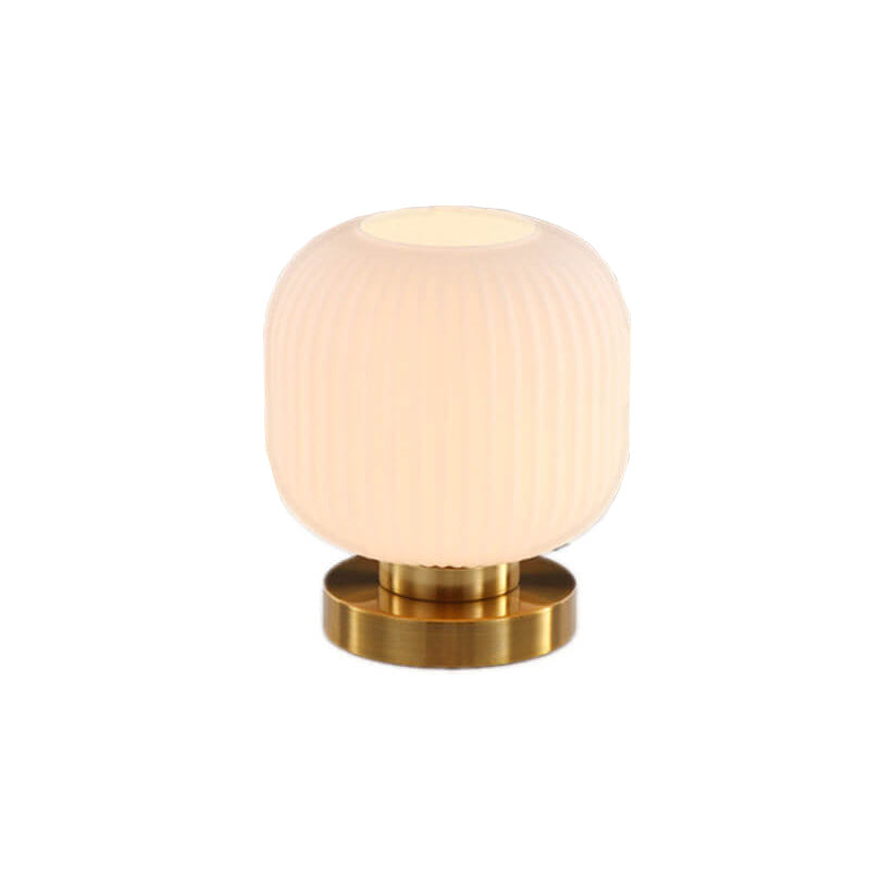 Nerida – Nordische Glas-Oval Tischlampe