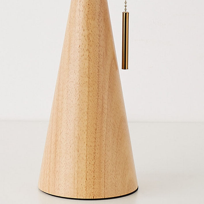 Emilia – Japanische Faltbare Holz LED Tischlampe