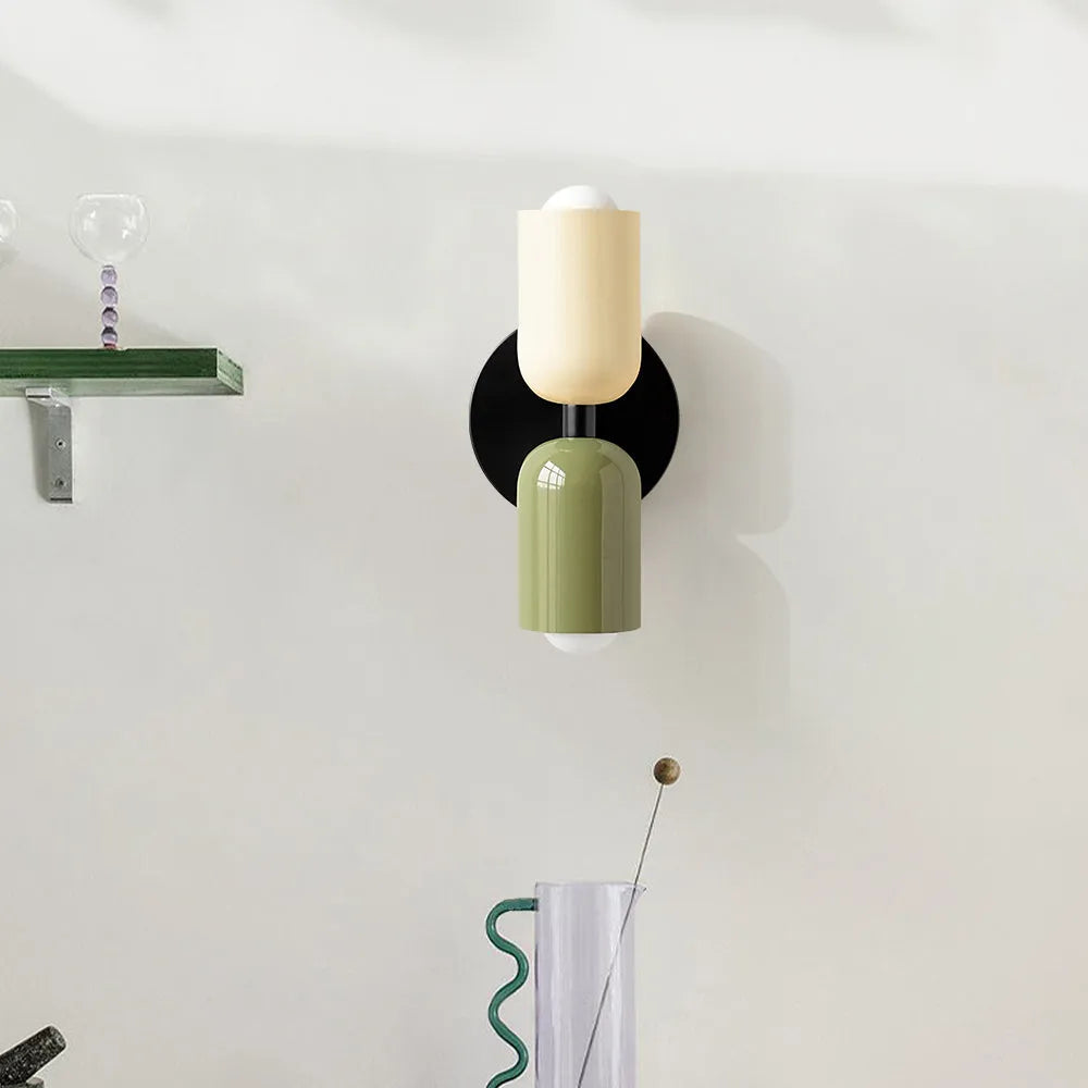 Maki – Moderne Doppelkopf-Wandleuchte