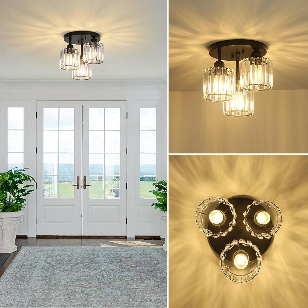 Malia – Kristallverzierte LED-Deckenleuchte