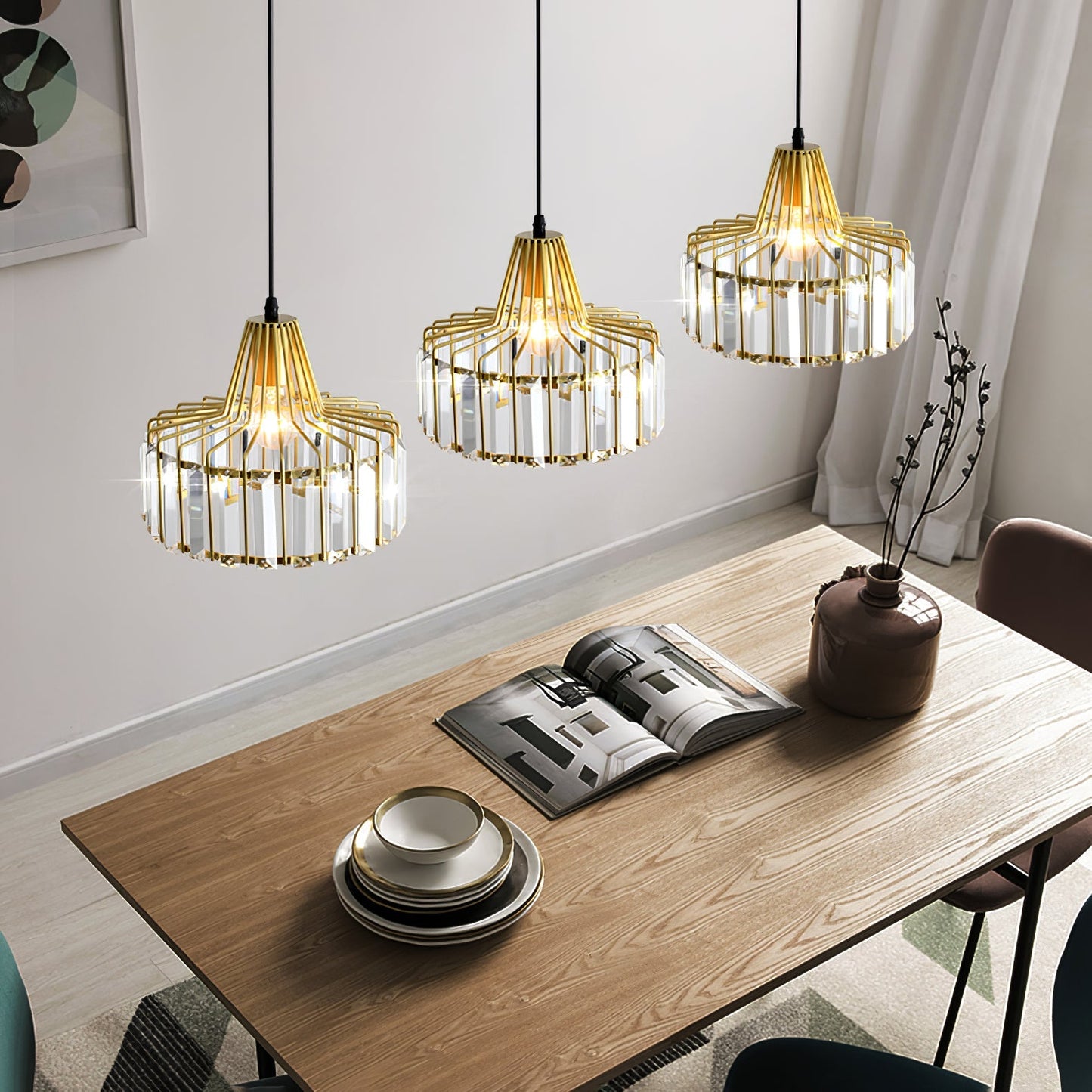 Celina – Kristall-Luxus-Pendelleuchte