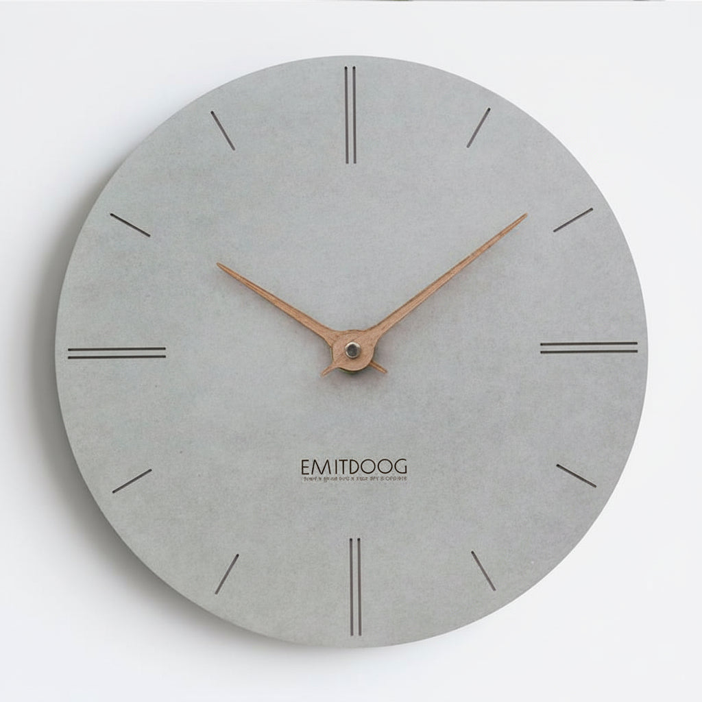 Skye – Graue Nordische Wanduhr