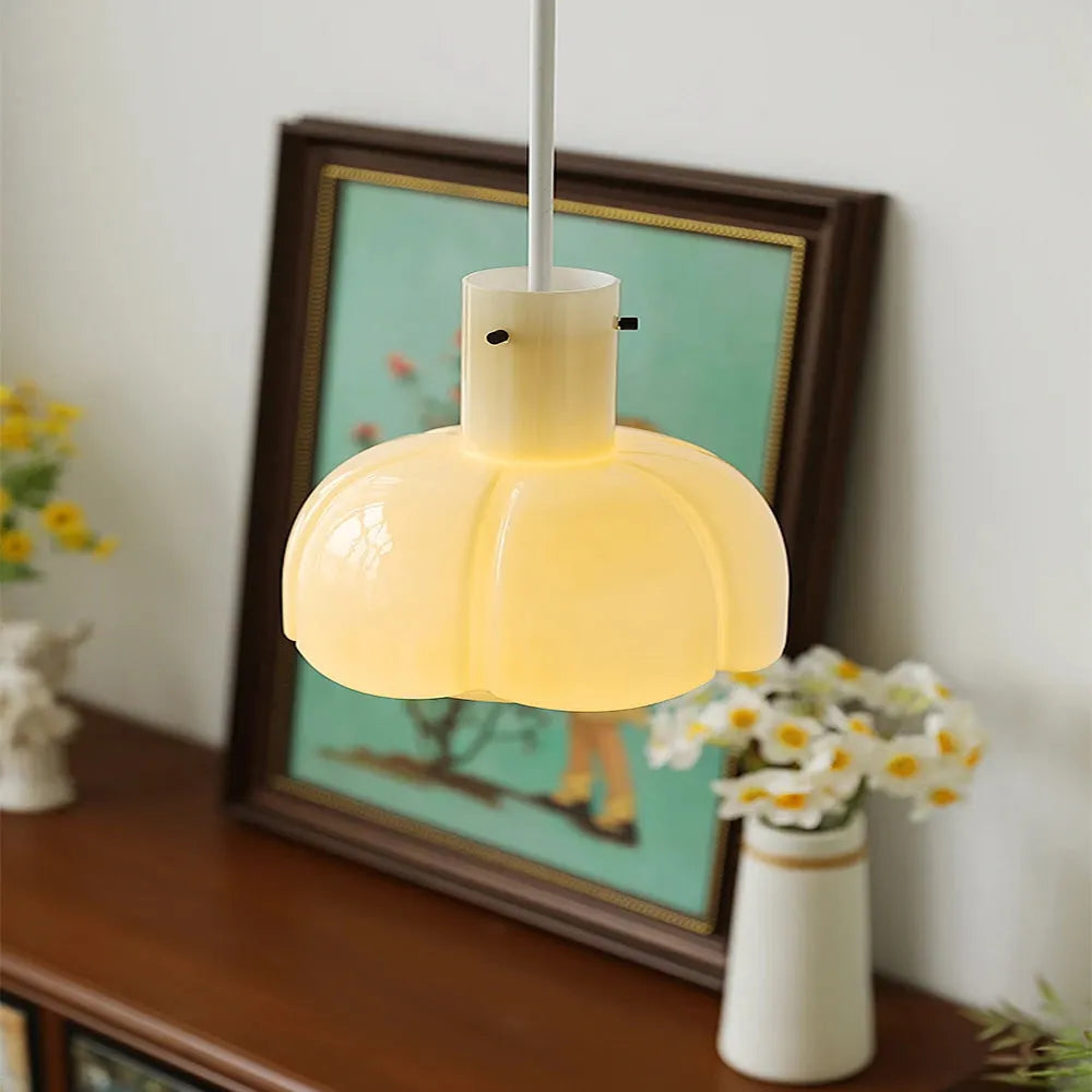 Lanie – Moderne Glas-Blumen-Pendelleuchte