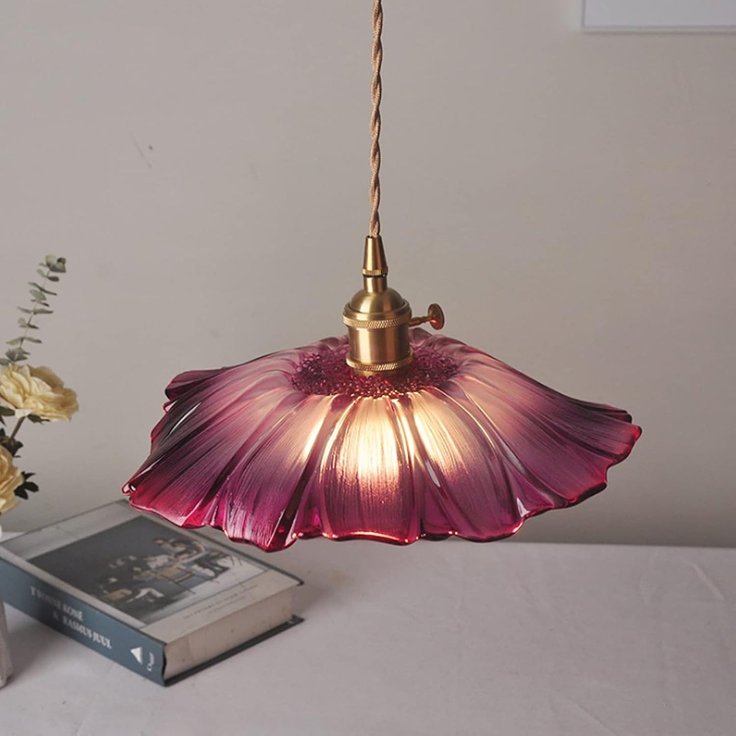 Karo – Vintage Retro Glas-Pendelleuchte