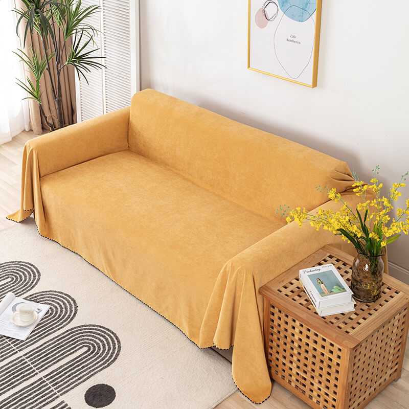 Mira – Solide Cord-Ledersofa Schutzdecke