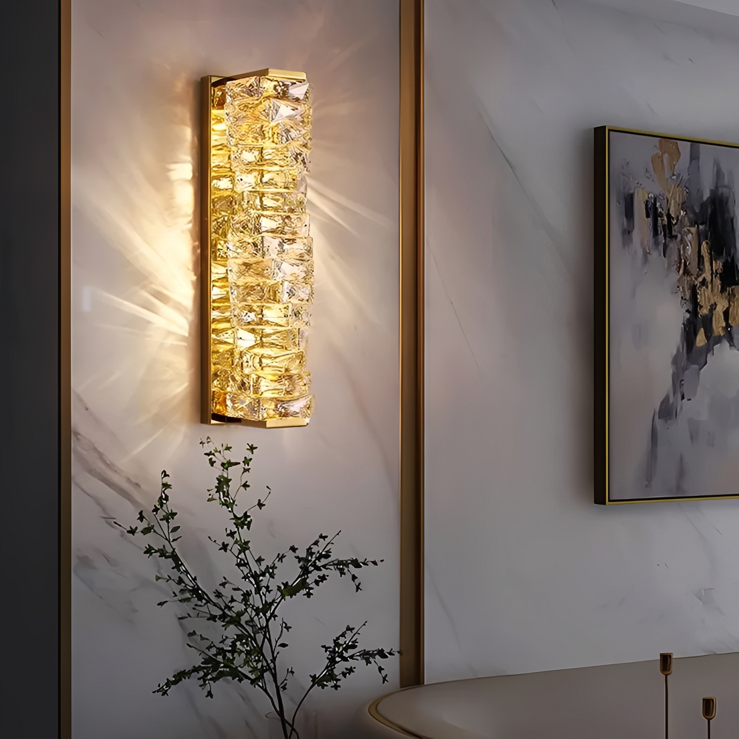 Luxera – Kristall-Wandleuchte