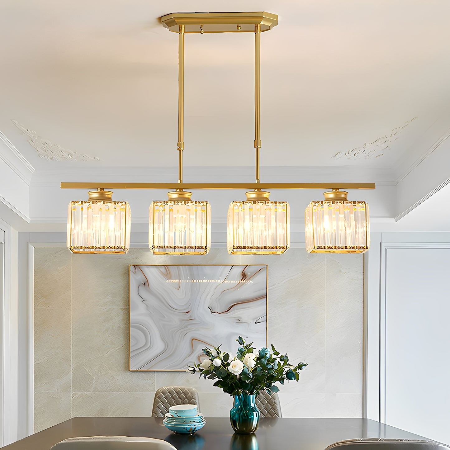 Airin – Designer-Kristall-Pendelleuchte